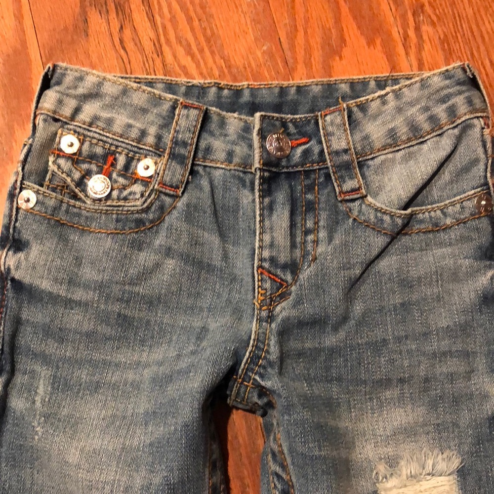 True Religion Straight Leg Boys Jeans Sz 4 - Picture 2 of 8